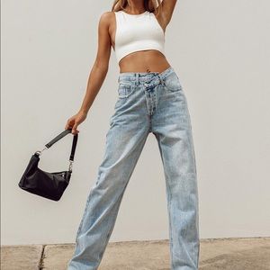 Princess Polly Criss Cross Jeans